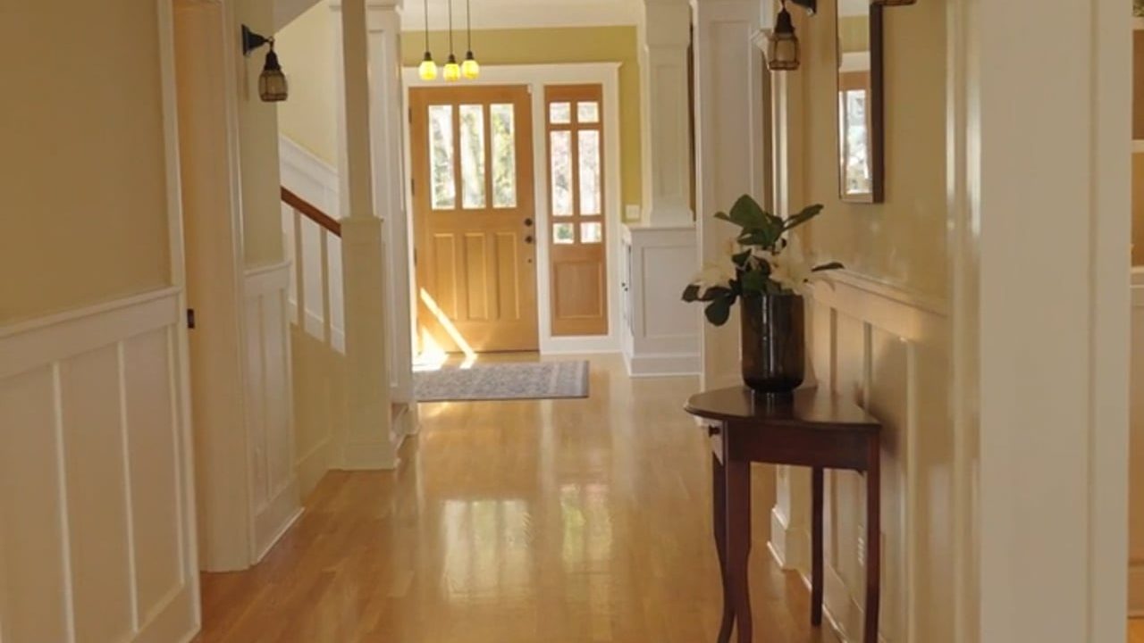 A sunlit hallway in a Laurelhurst home
